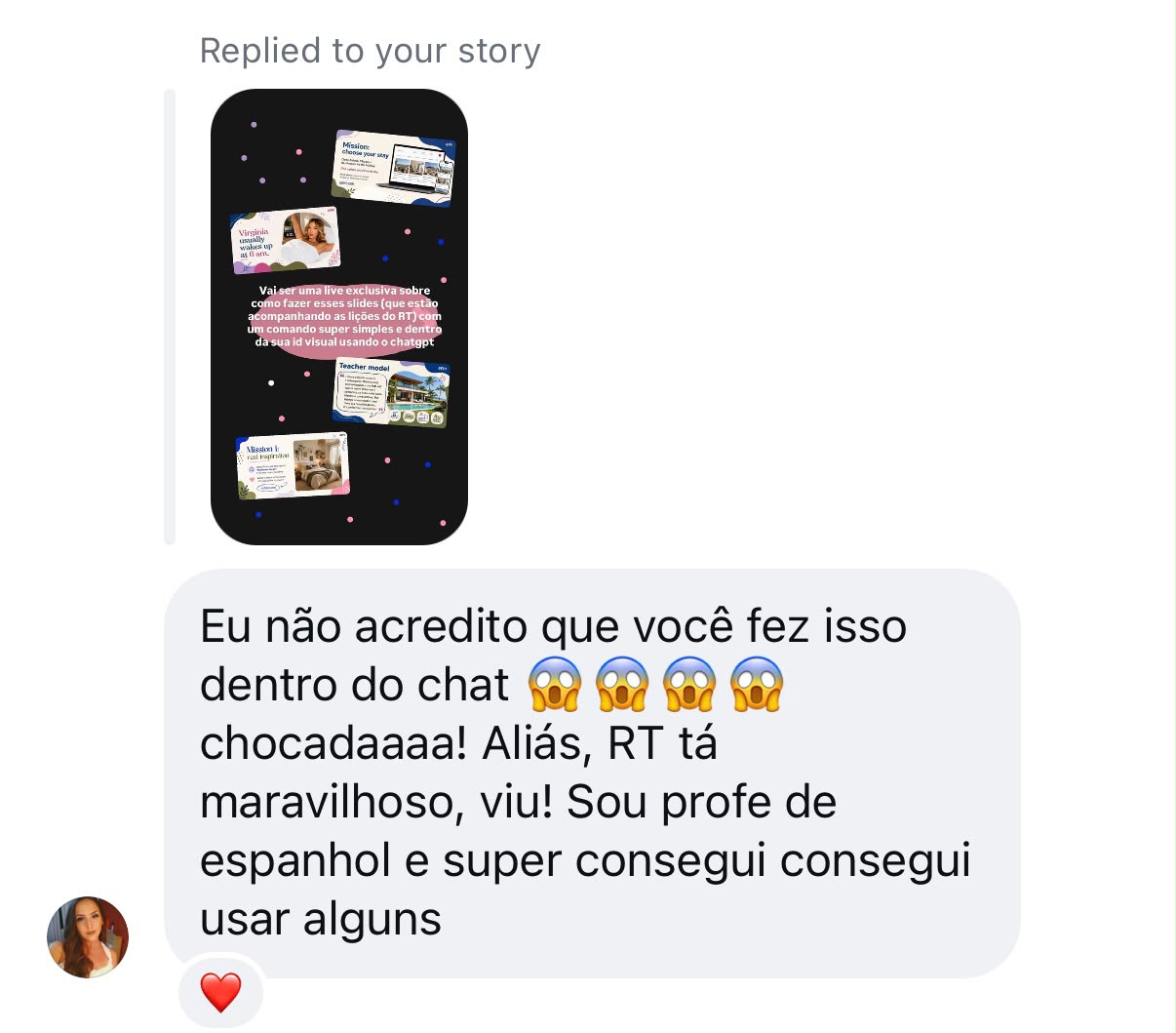 Depoimento 6 de professora sobre o Real Task