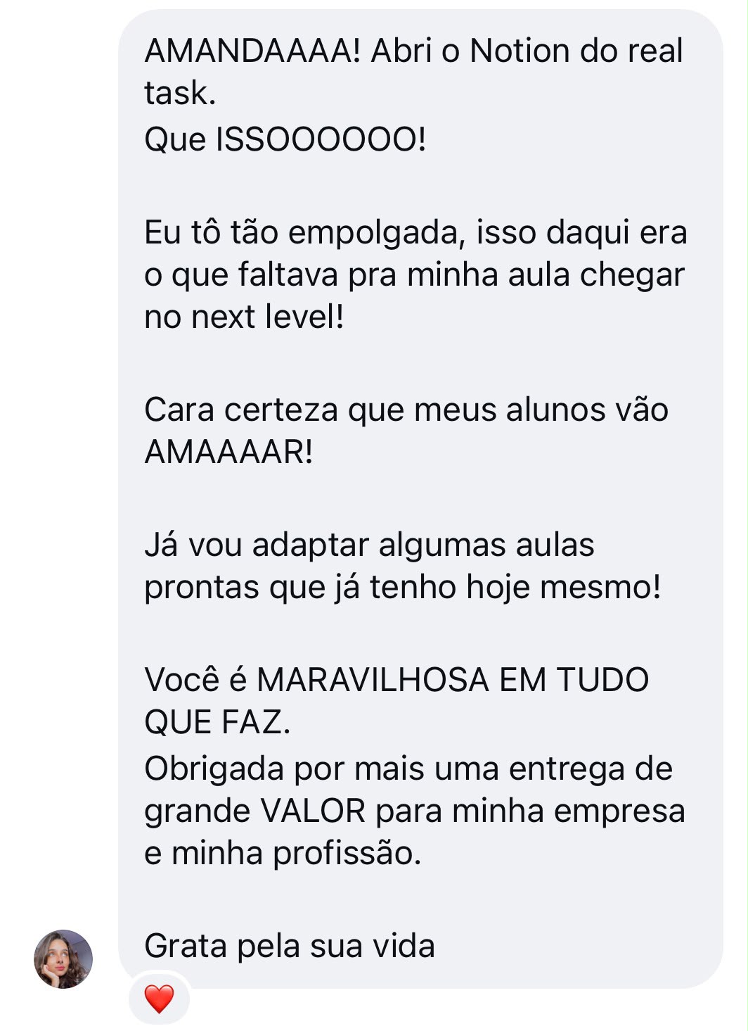 Depoimento 4 de professora sobre o Real Task