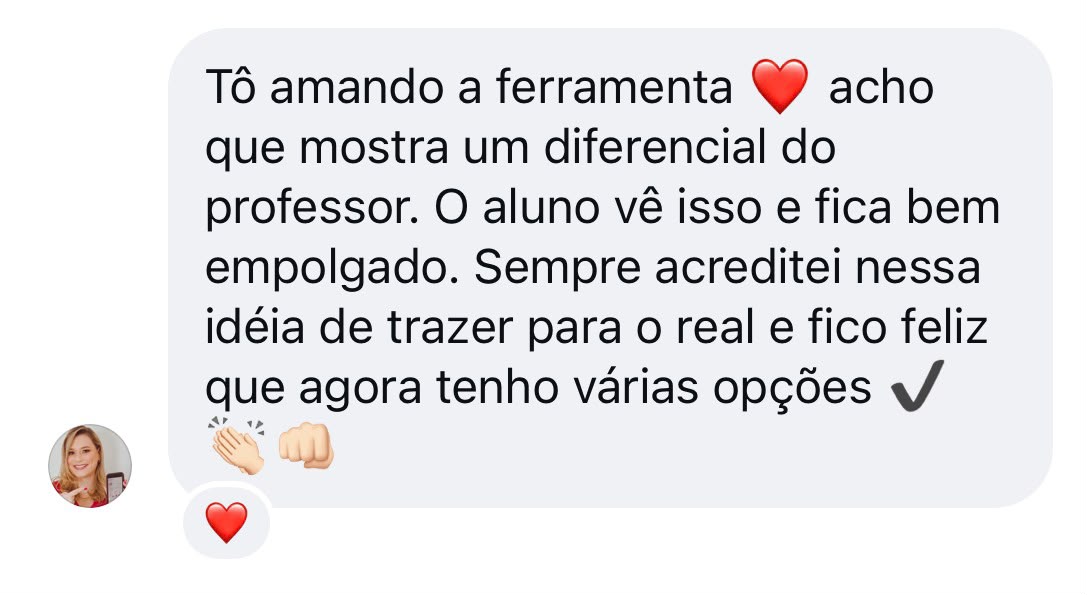Depoimento 3 de professora sobre o Real Task